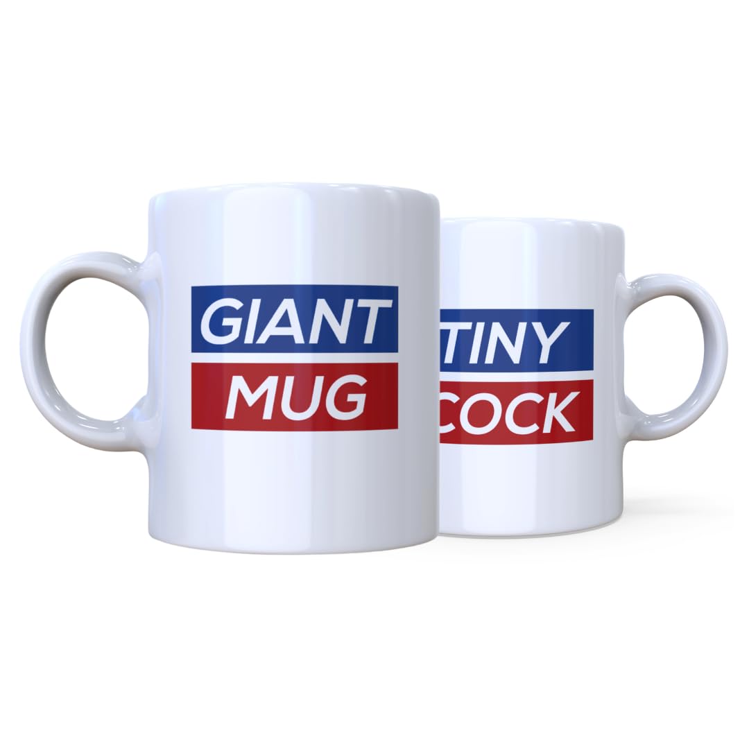 Funny Giant Mug Tiny ock - Classic Large 20oz Coffee Mug - Funny Gifts for Sports Fans Joke Mug. Perfect Novelty Gag Gift - Office Joke