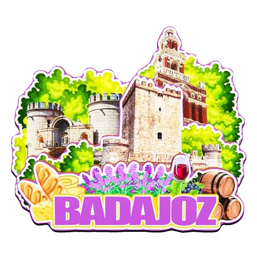 Orlaybar Badajoz Extremadura España Imán decorativo 3D para nevera, ciudad, viajes, recuerdo, regalos turísticos, hecho a mano, para nevera, decoración del hogar, 4063