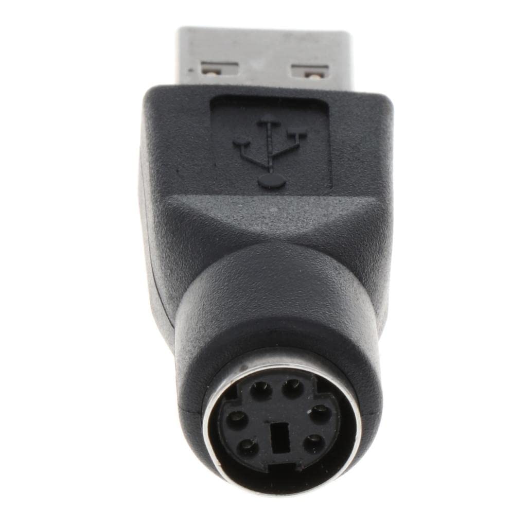 Adattatore convertitore convertitore USB maschio a PS/2 femmina, nero