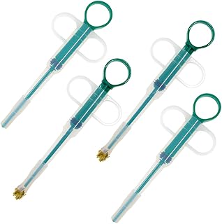 Pet Pill Dispenser, Cat Dog Pill Shooter Pill Syringe, 4 Pieces Pet Pill Shooter Soft Tip, Pet Medicine Feeding Shooter, Pet Pill Gun for Dog, Cat, Small Animals