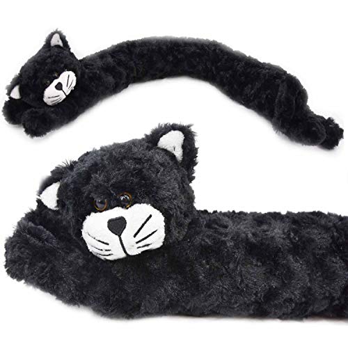 The Magic Toy Shop -Burlete de microfibra suave para puertas, con diseño de gato o perro