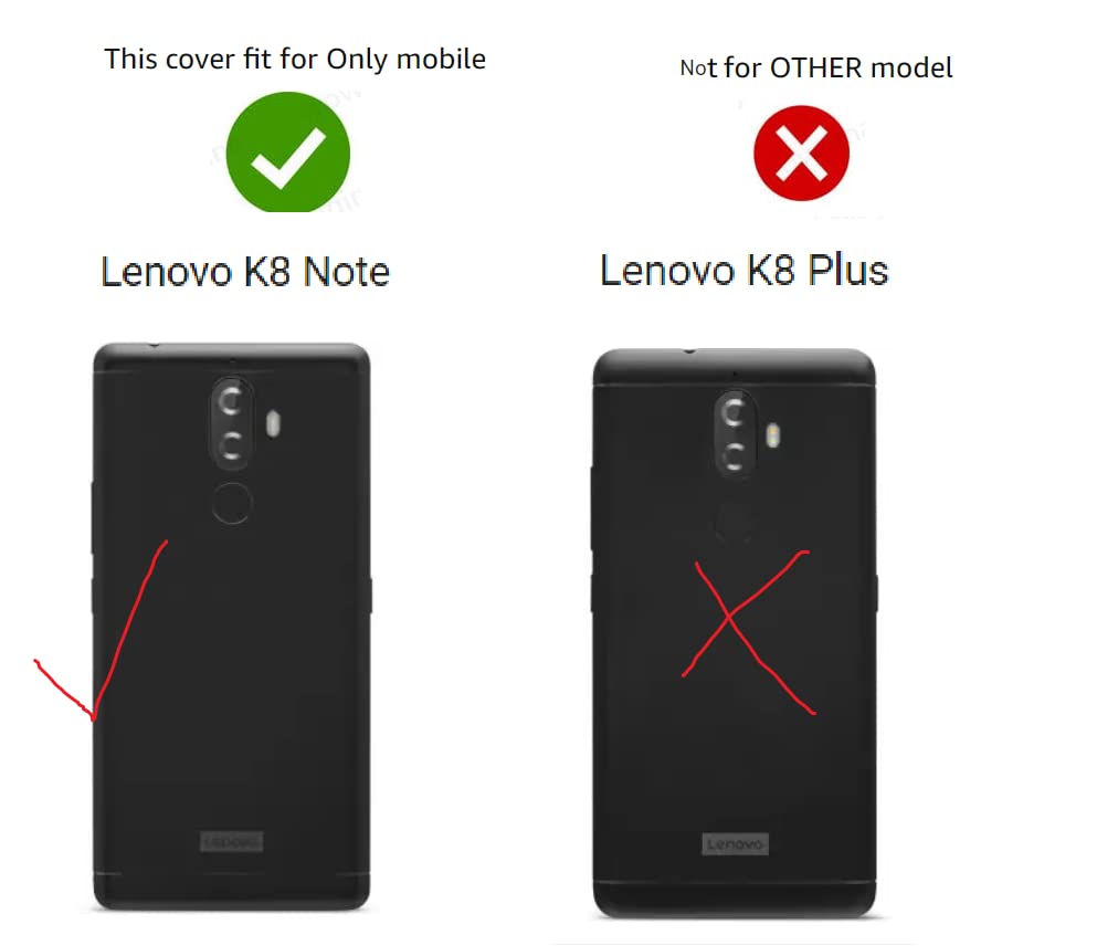 Image of COVERBLACK Rubber Silicone Back Cover for Lenovo K8 Note - Transparent
