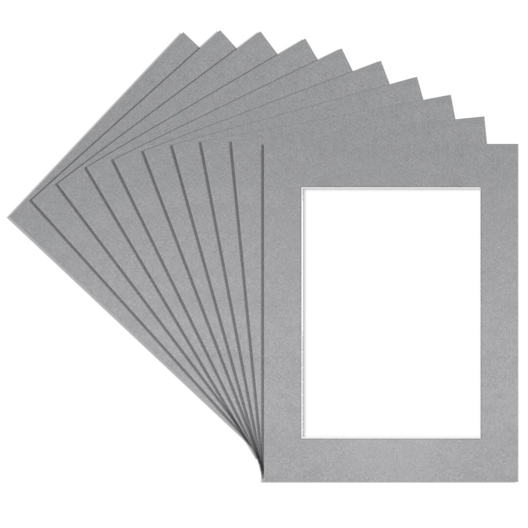 Alison Kingsgate 16X12 Silver Picture Mount - A4 Aperture - Pack 10 — image 1
