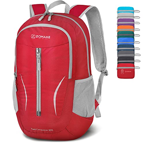 ZOMAKE-Ultra-Lightweight-Foldable-Backpack-Packable-Foldable-Rucksack-25L-Small-Packable-Backpacks-Walking-Rucksacks-Travel-Daypack-Water-Resistant-For-Men-Women-Outdoor-Hiking