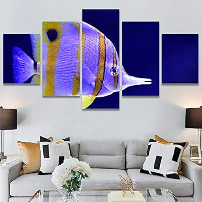 SIGNWIN 5 Panel Canvas Wall Art Peaceful Seas...