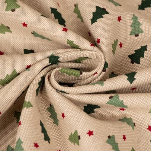Arbre de Noël et finitions soignées sur ce chemin de table SCHÖNER LEBEN 160cm - 6