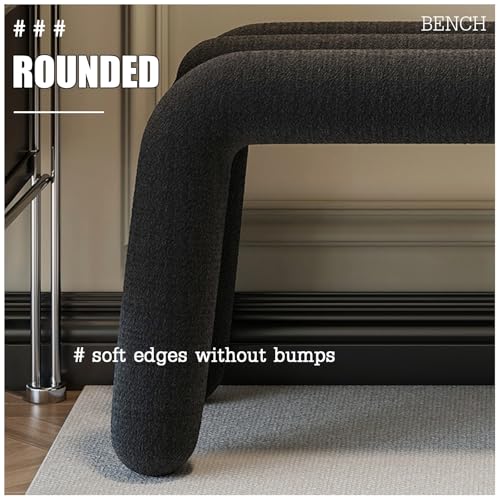 Rangement à chaussures d'entrée avec banc rembourré velours côtelé