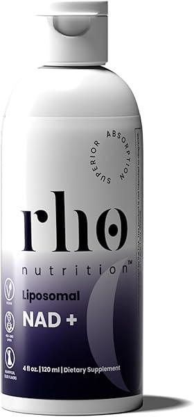 Rho Nutrition Liposomal NAD+ – Liquid Supplement Designed to Help Support Absorption – Active Form of NAD+ Helps Support Normal Cellular Health, Healthy Aging, Energy Metabolism and Overall Vitality