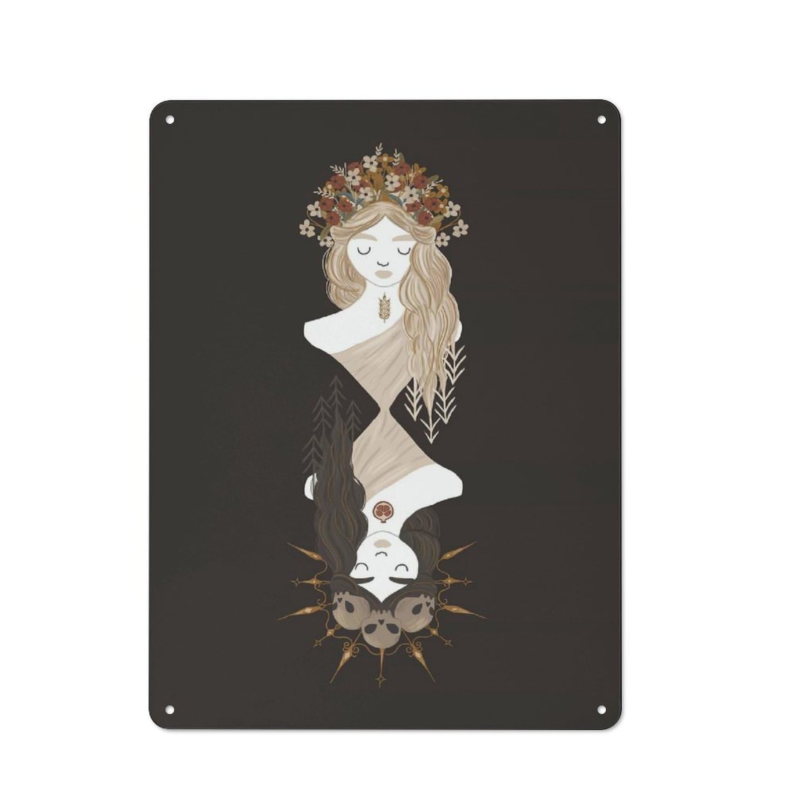 Junmoney Kore X Persephone Country Style Kitchen Metal Sign 40X30cm Featuring Diner Style Decor For Kitchen, Cafe, Pantry Or Dining Room