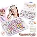 KAIMIRUI 1200pcs Cuentas para la Fabricación de Joyas para Niños Pulseras Collares de Joyas para Niñas Niños Bricolaje Conjunto de Cuentas (Pulsera)