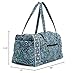Vera Bradley Women's Cotton Large Travel Duffle Bag, Dreamer Paisley - Recycled Cotton, One Size