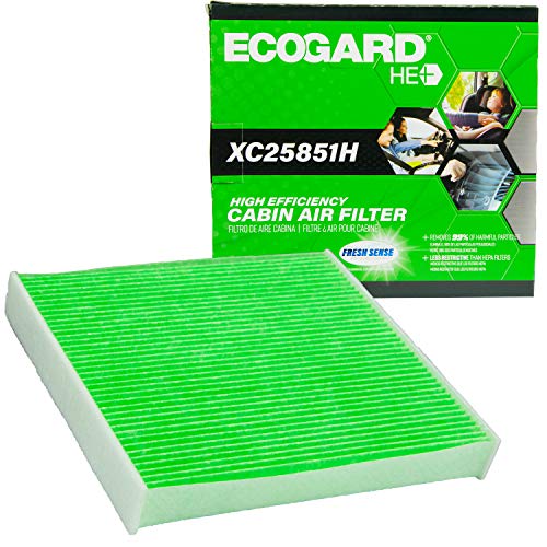 ECOGARD XC25851H High Efficiency Premium Cabin Air Filter + Baking Soda Fits 2010-2024 Toyota 4Runner, 2006-2024 Yaris, 2018-2025 Land Rover Range Rover Velar, 2017-2025 Jaguar F-Pace