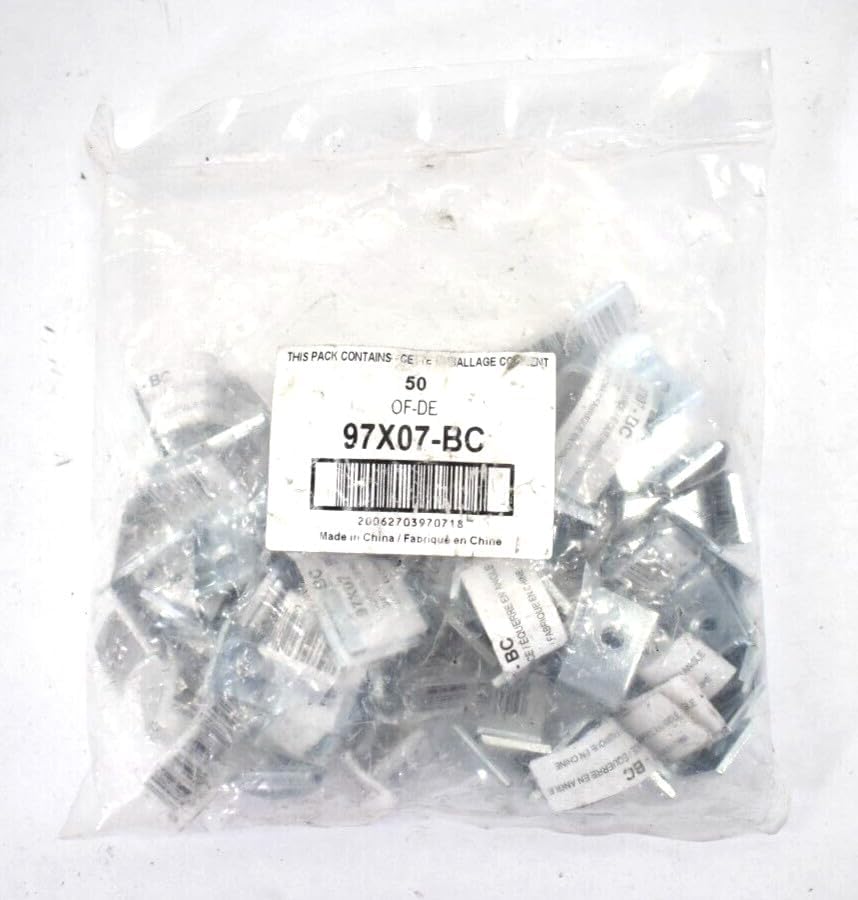 Lot of 50 MLK L Shape Corner BrMLK s Zinc Plated 3/4" L x 1/2" W 97X07-BC