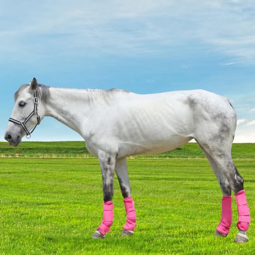 Image of Horse Fly Boots, Mesh Fly Boots for Horse Set of 4, Equine Leg Protection | Breathable Horse Leg Fly Wraps, Horse Leggings Reduce Stomping, Non-Slip Leg Guards for Mini Pony Horse Donkey