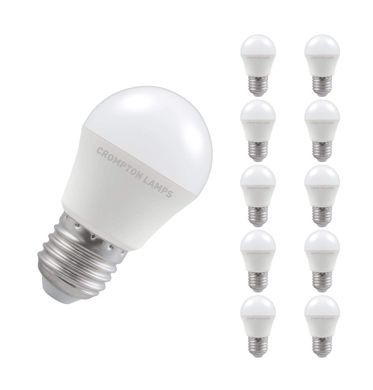 Crompton LED Round 5.5W ES E27 Warm White Opal