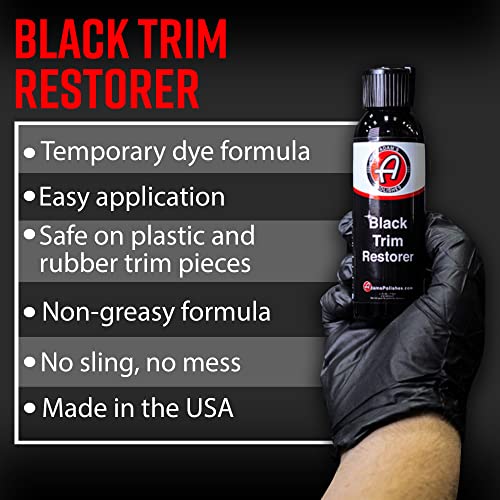 Adam's Polishes New Black Trim Restorer - Restores Plastic Trim to a Rich, Black Color with a Factory-New Appearance - Lasts Several Months per Treatment (4 oz with Applicator) - Thumbnail 2