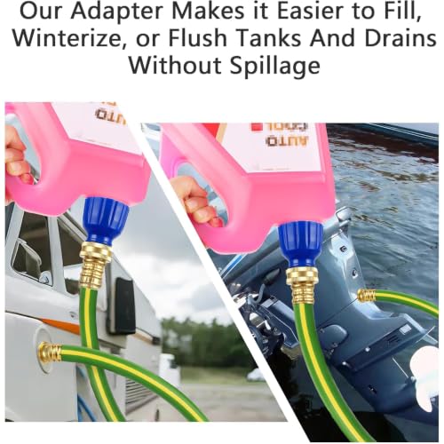 Image of 3 /4 inch RV Auto Winterizing Antifreeze Bottle Adapter Kit for Camper Trailer