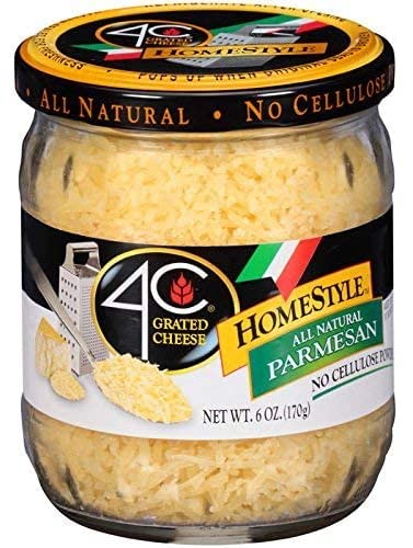 Miniatura 3 de Queso rallado prémium 4C  Todo natural, sin conservantes  Sabores italianos surtidos de 6 onzas a 8 onzas, parmesano romano y parmesano, paquete de 2