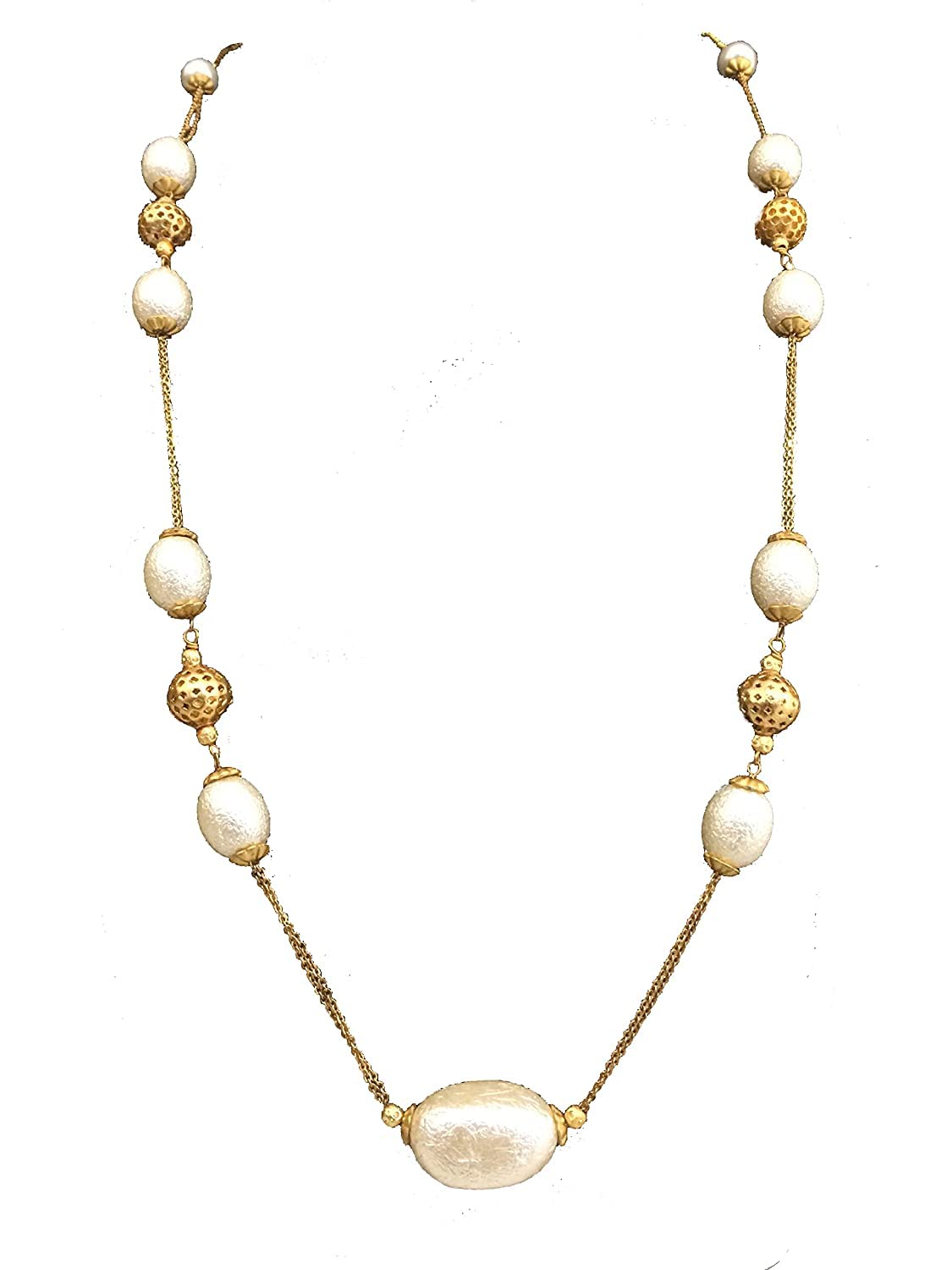 Homeistic Applience_White Moti Mala with Pink Pearl Mala White Pearl Moti Mala for Women (Pink) (B09HY6CG9D) Amazon Price History, Amazon Price Tracker
