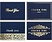 Spark Ink 100 Thank You Cards with Envelopes - Bulk Note Card Pack of Stunning Navy and Gold Foil Designs - Ideal for Business, Wedding, Bridal & Baby Shower, Graduation - 4x6 Photo Size (black)