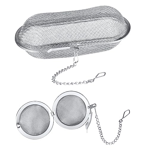 2 Uds Cestas Limpiadoras Ultrasónicas, Malla Fina Acero Inoxidable Cesta de Limpieza de Piezas Pequeñas con Cerradura, Cesta Limpiadora de Joyas para Joyas, Piezas de Reloj (2 Estilos)
