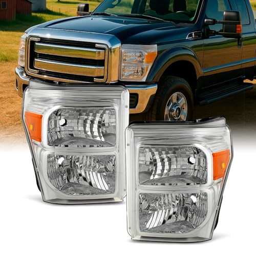 AKKON - For 11-16 Ford F250/350/450/550 Superduty Pickup Truck Headlights Lamps Direct Replacement Left + Right