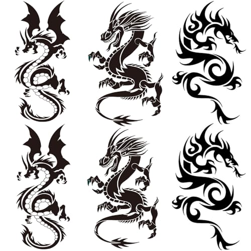 Small Temporary Tattoos Stickers Women Men Girls 6 Sheets, Fake lovely Tattoos Paper Body Sticker Set Party Favors,and Long Lasting body tattoos by (Set 1)