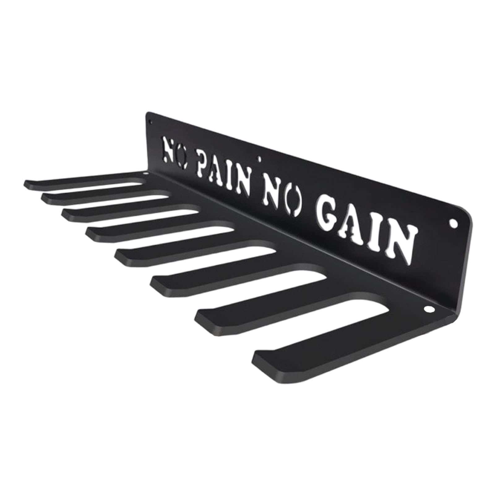 WEILWH Strong Metal Wall Mount Organizers with 8 Hook Perfect for Sports Gears and Gardening Tools Sturdy Finish Tool Hanging Rack