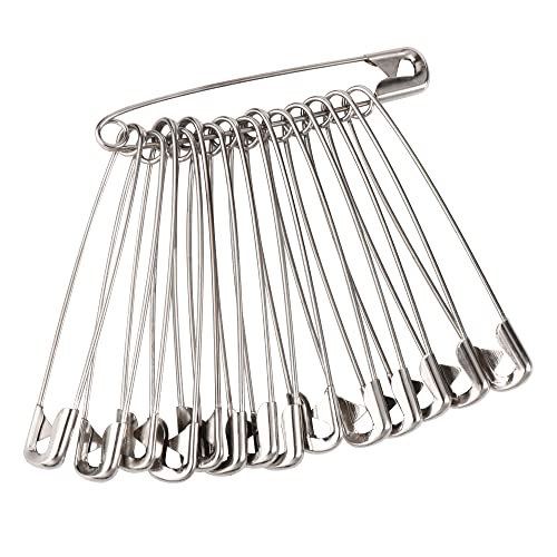 30 Piezas Imperdibles Grandes de Seguridad, 85mm Alfileres de Seguridad, Pines de Seguridad para Ropa,Mantas,Lona,Cuero, Manualidades, Faldas