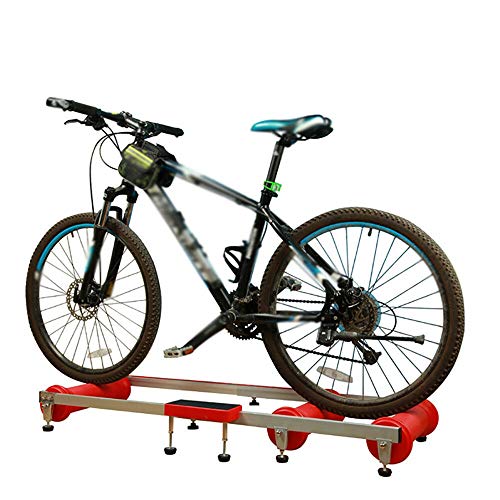 Kaibrite - Rodillo de entrenamiento plegable para bicicleta de montaña, aleación de aluminio (rojo)