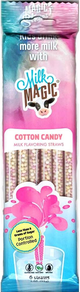 Cotton Candy Flavoring Straws (6 Pieces)