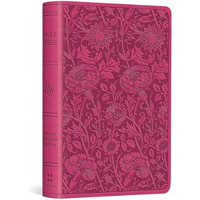 ESV Vest Pocket New Testament with Psalms and Proverbs, Red Letter (TruTone, Berry, Floral Design)