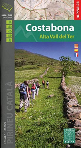 Costabona- Alta Vall del Ter mapa excursionista. Escala 1:25.000. Alpina Editorial. Castellano,...