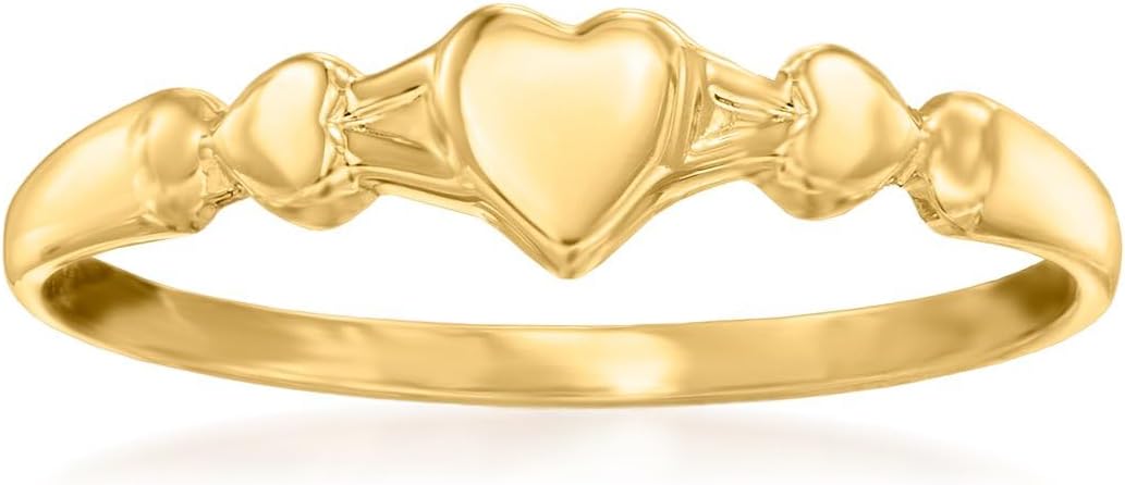 Ross-Simons Baby's 14kt Yellow Gold Heart Ring. Size 1