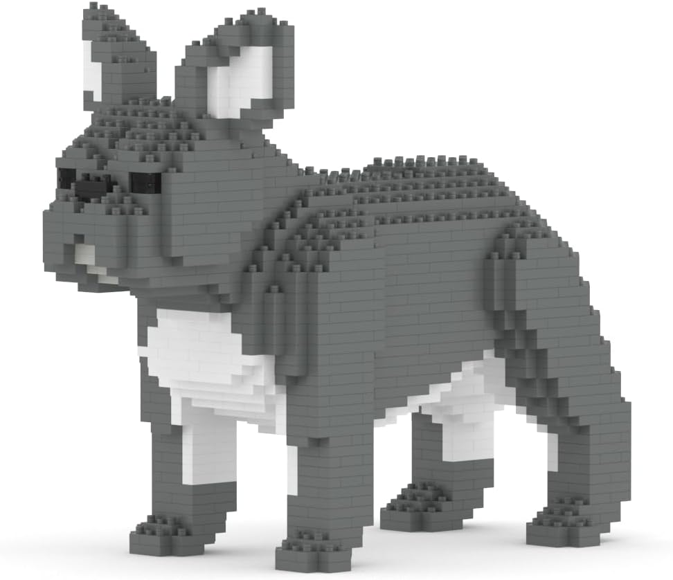JEKCA French Bulldog 02S-M02 | Dog Plastic Building Blocks | Age 14+