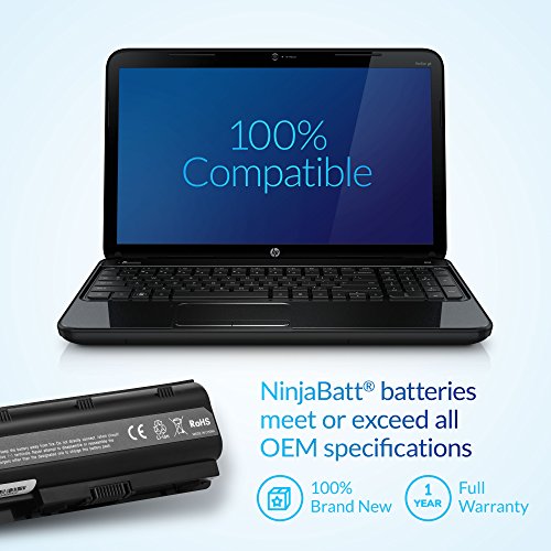 NinjaBatt Laptop Battery for HP Pavilion G4 G7 Presario CQ56 CQ57 CQ62 G56 HSTNN-DB0W HSTNN-Q62C G72-250US G72-B60US High Performance [6 Cells/4400mAh/48wh] - Thumbnail 5