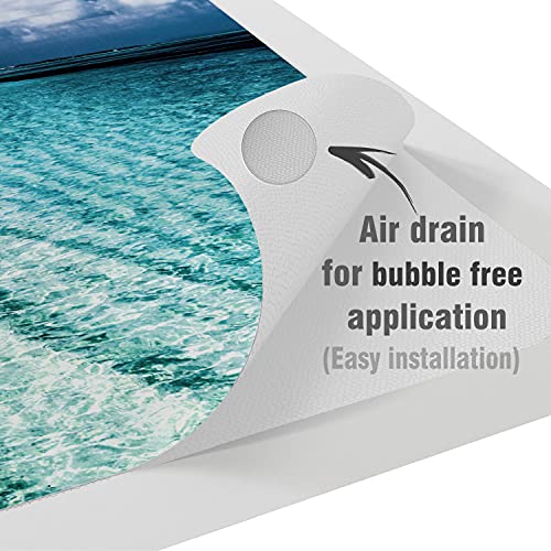 Cavka Vinyl Decal Skin Compatible For Macbook Pro 16 M1 Pro 14 2021 Air 13 M2 2022 Retina 2015 Mac 11 Mac 12 Laptop Nature Tropicals Ocean Design Sea Beach Sticker Print Blue Tree Palm Cover #TOP6