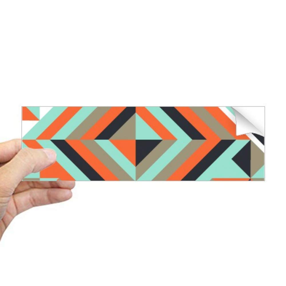 Sticker rectangulaire vert à losanges pour embellir vos carnets