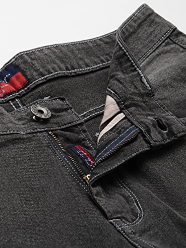 Image of Allen Cooper Slim Mid Rise Stretchable Denim Jeans for Men