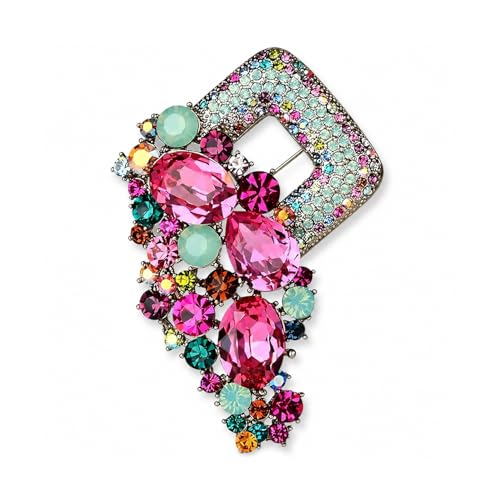 SYGA Brooch Pin Fashion Crystal Rhinestone Jewellery Pin Vintage ...