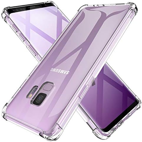 KIOMY Galaxy S9 Case Crystal Clear Shockproof Bumper Protective Case for Samsung Galaxy S9 Transparent Pure TPU Slim Fit Flexible Cell Phone Back Covers