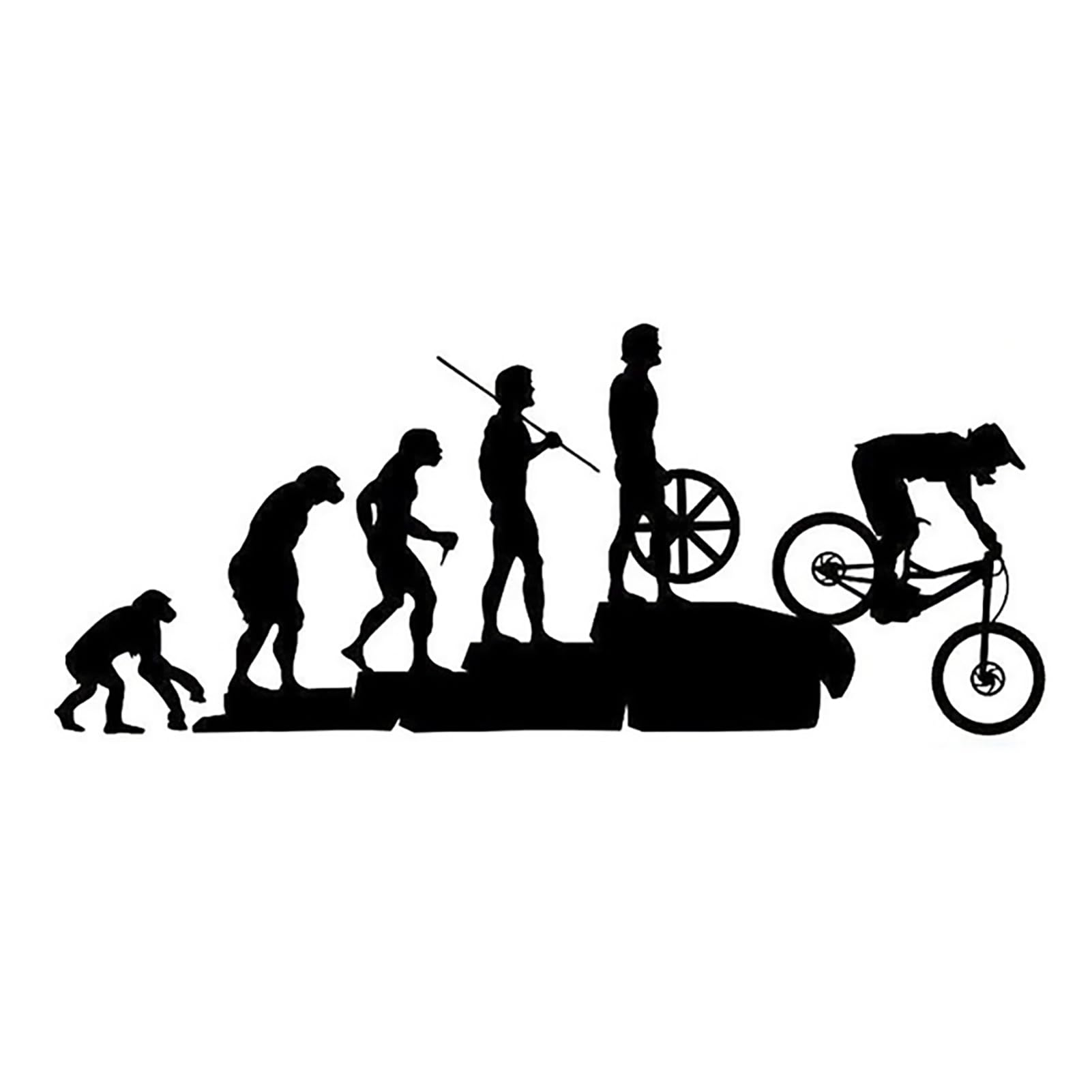 matumou Funny Human MTB Bike Car Vehicle Reflective Decals Sticker Decoration