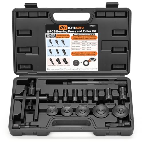 MateAuto 16-Piece Blind Bearing Puller & Bearing Press Kit