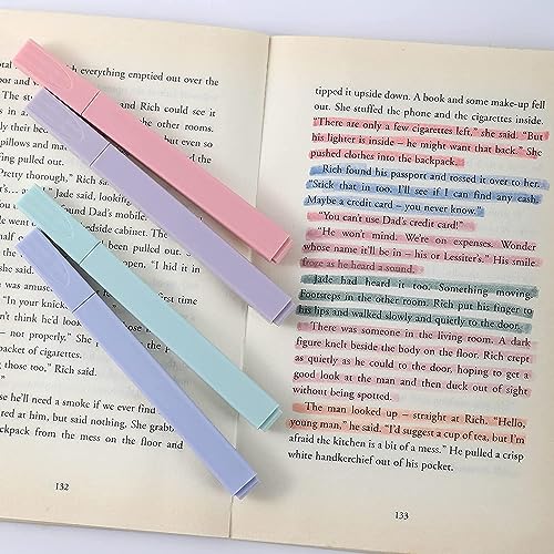Image of 6Pcs Aesthetic Cute Highlighters, Bible Pastel markers and Pens, No-Bleed School Supplies and Office Journal DIY Home birthday return gifts for kids (Two Side Highlighters Pen) (6Pcs)
