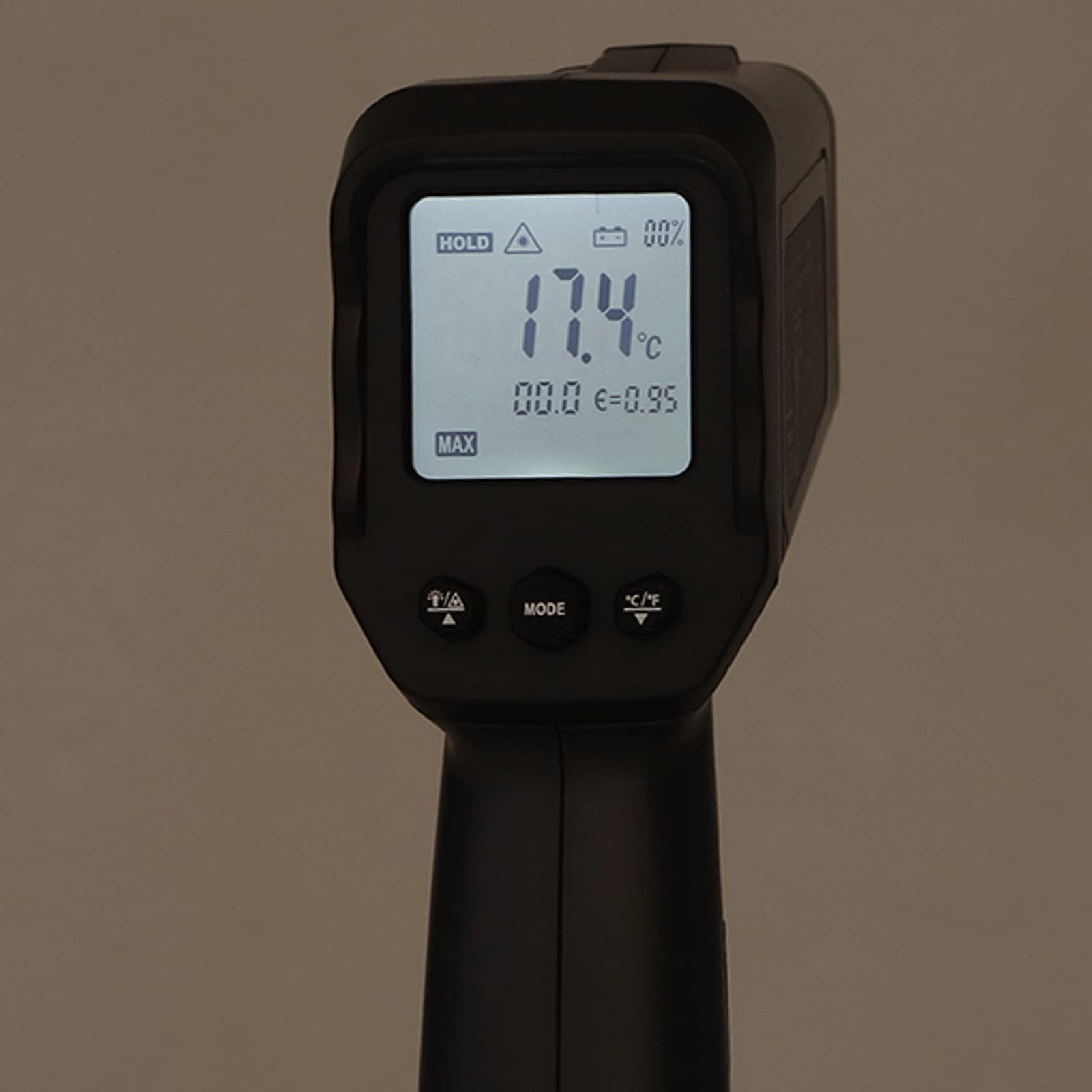 Mumusuki DT8016E Thermometer Hand-Handthermometer, Temperaturmessgerät, Handthermometer, Temperaturmessgerät, Temperaturdetektor, Berührungsloses IR-Temperaturmessgerät – 50 – 1600 ℃