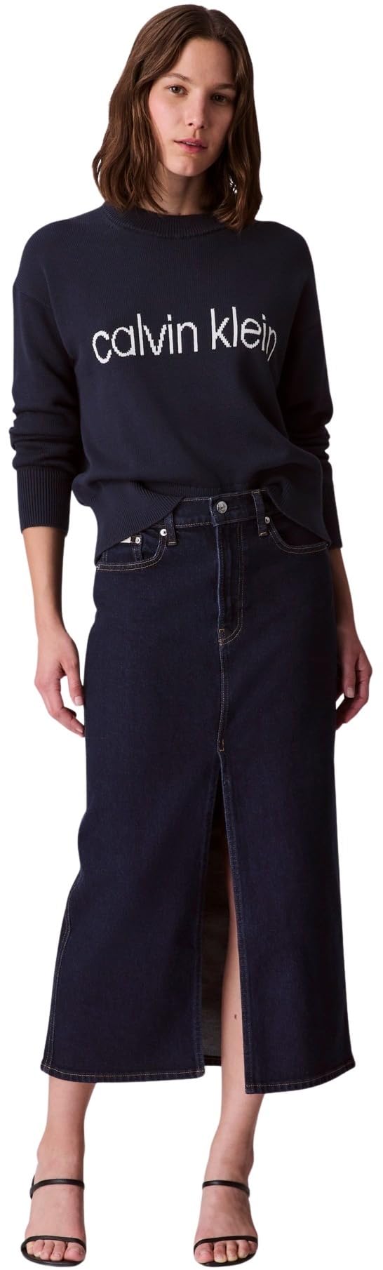 Calvin Klein Damen Pullover Graphic aus Baumwolle