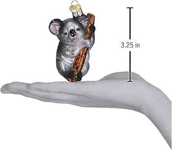 Amazon.com: Old World Christmas Koala Bear Glass Blown Ornament