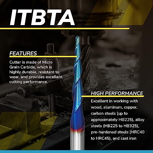 Speed Tiger ITBTA0500482 Carbide Tapered End Mill thumb #2