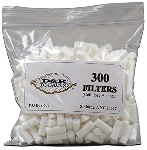 D&R Super Slim Hand Rolled Cigarette Filter Plug Tips 6mm - Bag of