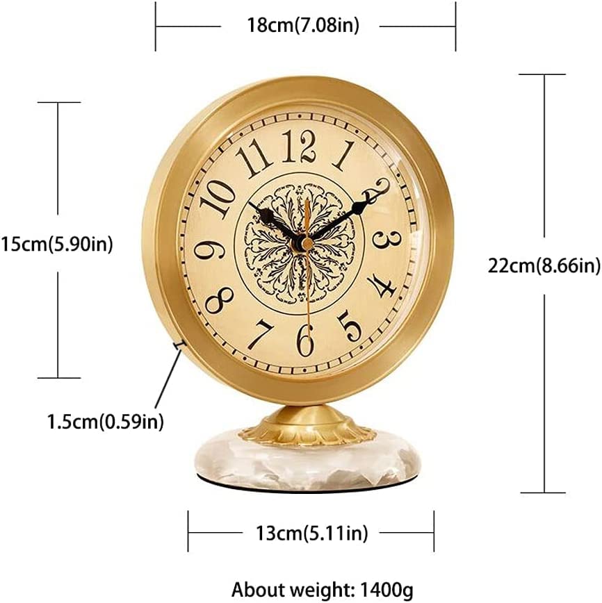 Amazon.co.jp: シックなヴィンテージ真鍮置き時計、ユニークなデザイン